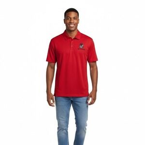 Hanes Red Georgia‎ Bulldogs Embroidered Polo Shirt Mens - Size Large